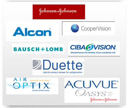 Logos of Contact Lens Companies